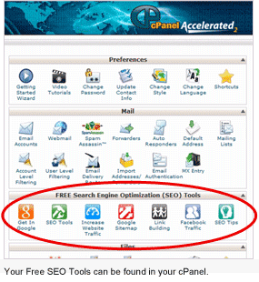 Your new Attracta SEO Tools are located in your cPanel.